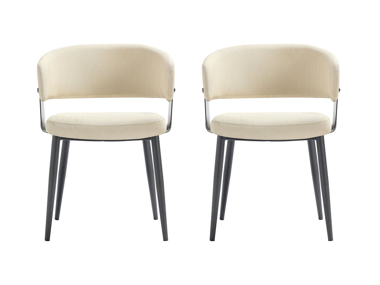 Luce Dining Chair in Sand (set of 2) by Manhattan Comfort at Eve Furniture