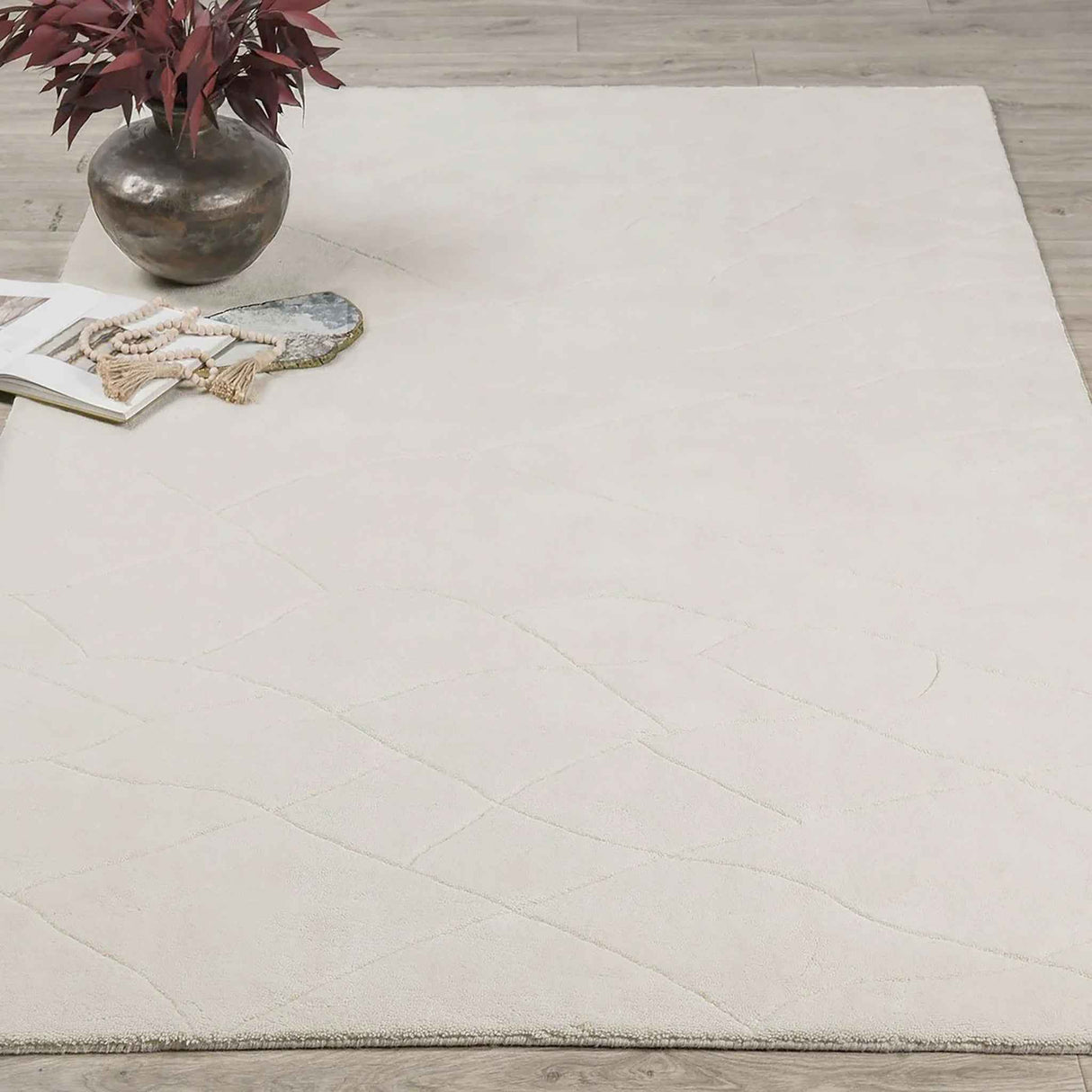 Lucerne Ivory Wool Rug by Classic Home at Eve Furniture