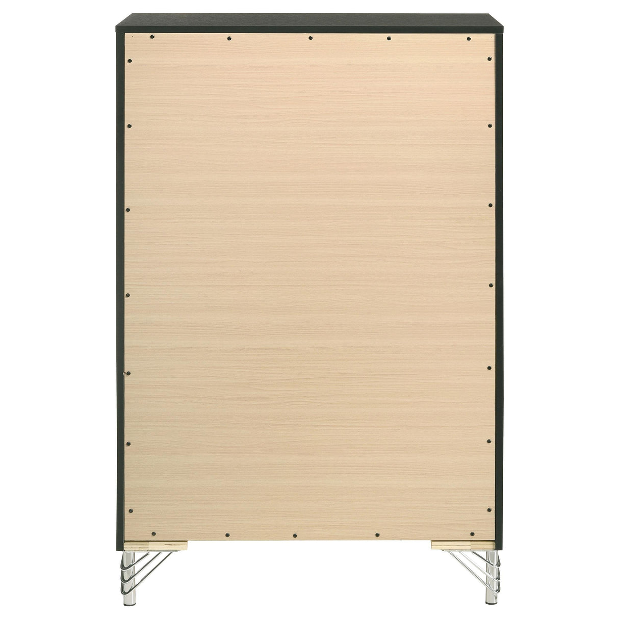 Lucia 5-drawer Bedroom Chest of Drawers Black by Coaster at Eve Furniture