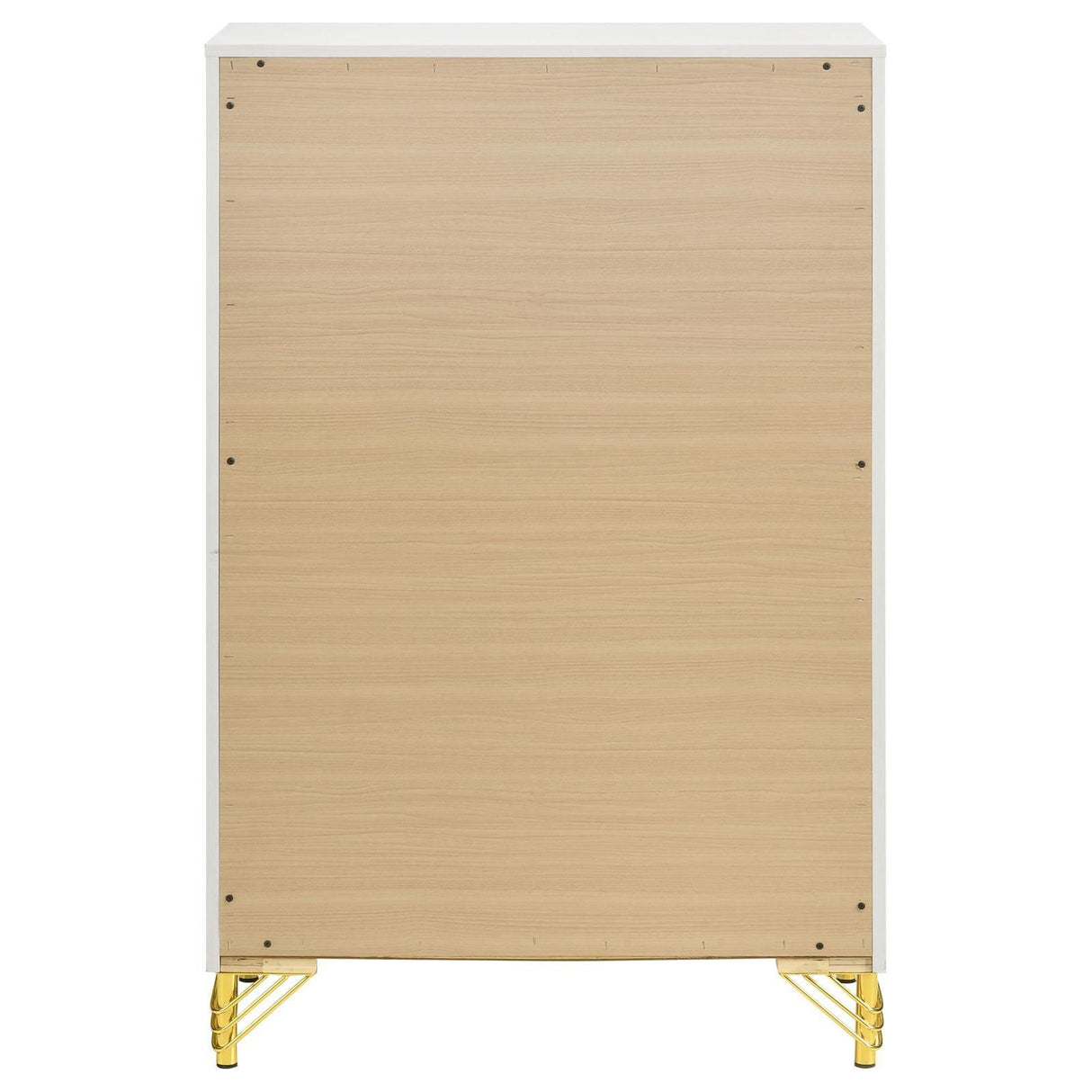 Lucia 5-drawer Bedroom Chest White by Coaster at Eve Furniture