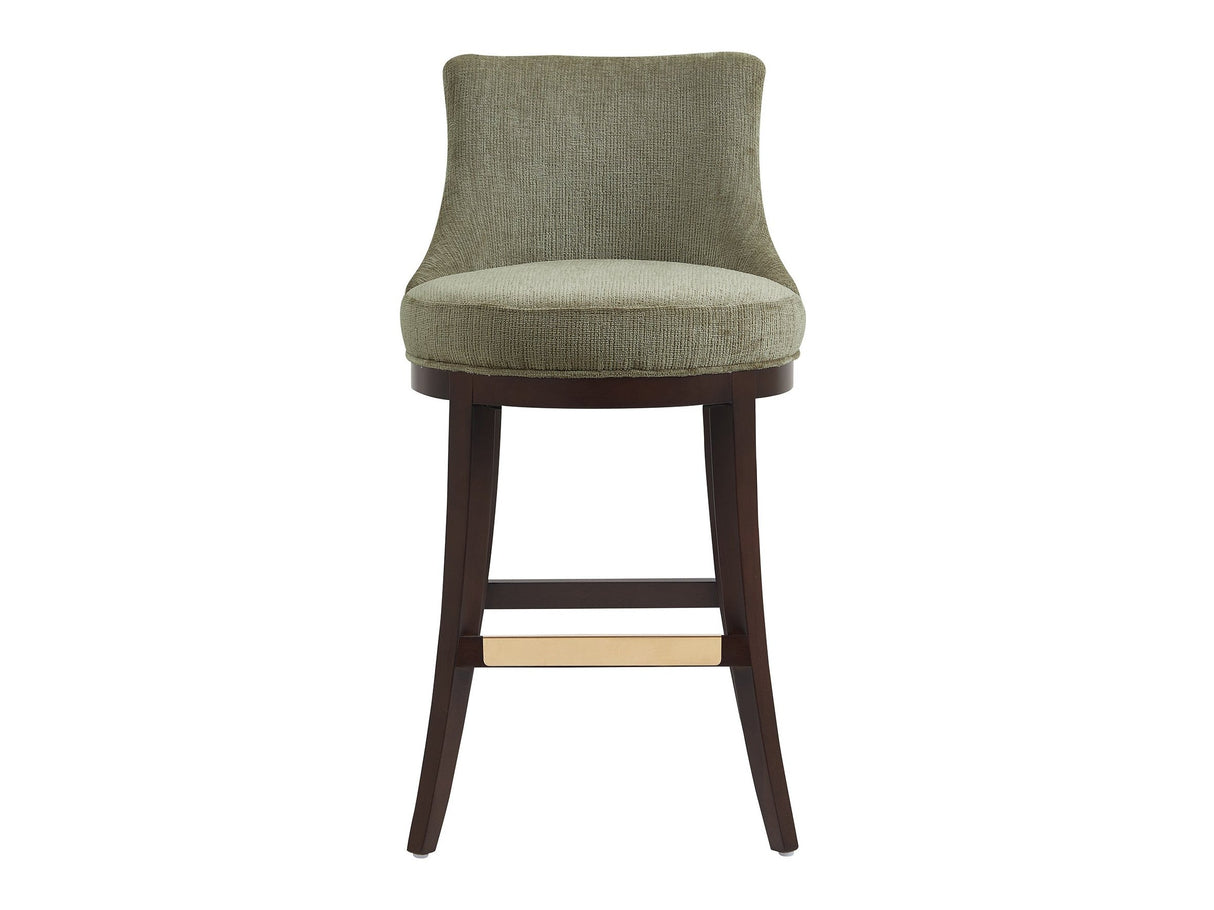 Lucia Barstool in Leaf Green by Manhattan Comfort at Eve Furniture