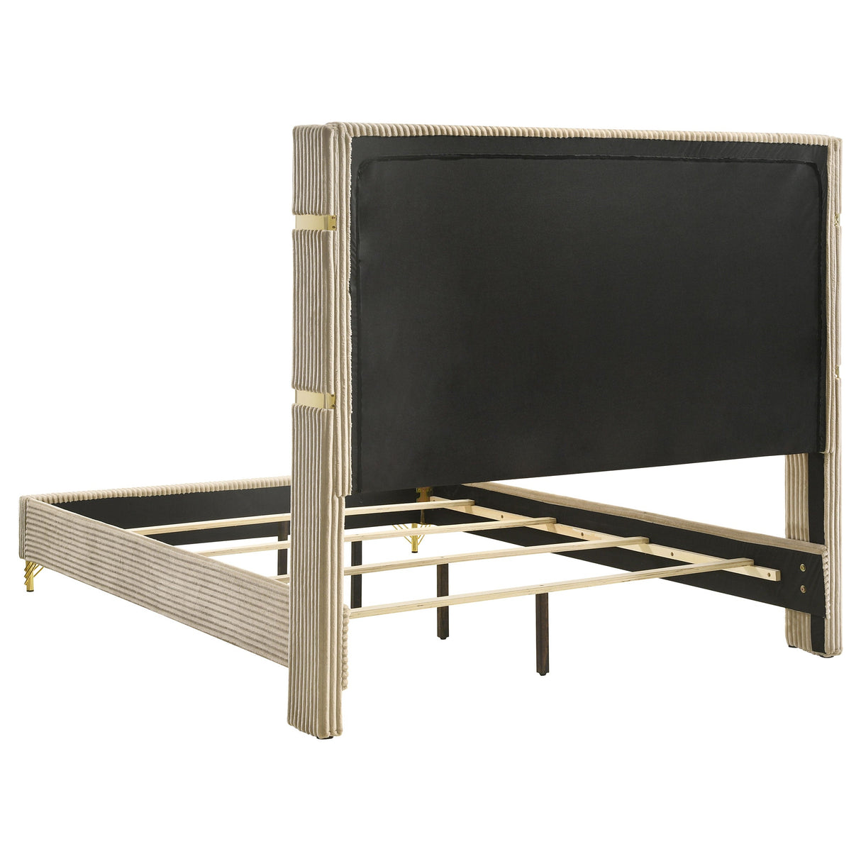 Lucia Beige And White 3-Piece Queen Bedroom Set by Coaster at Eve Furniture