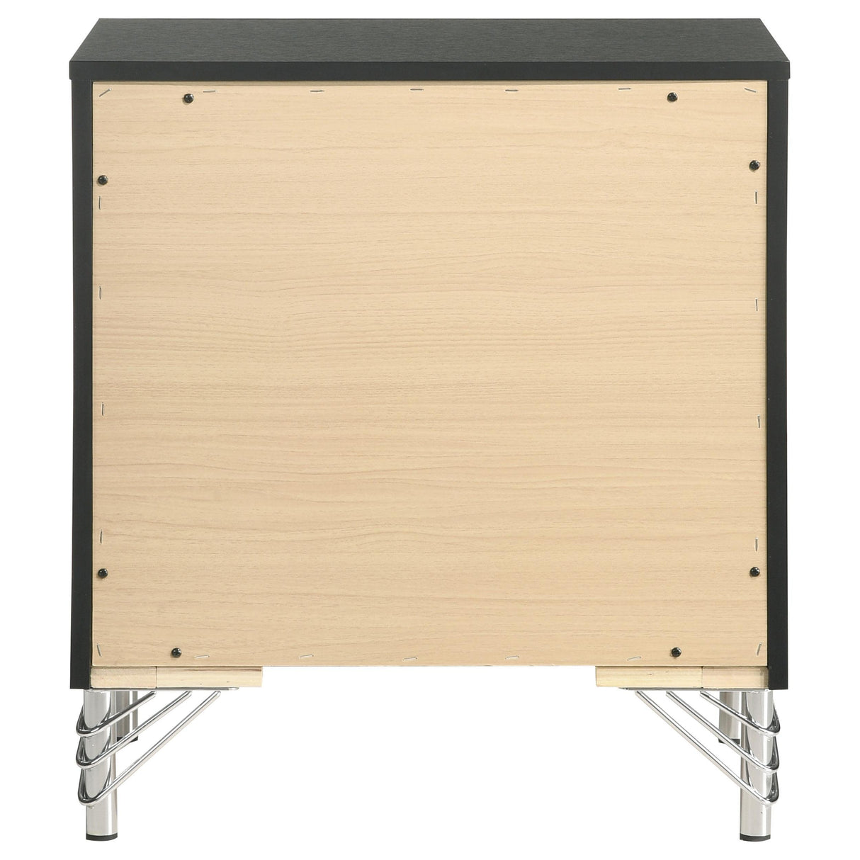 Lucia Black 2-drawer Nightstand Bedside Table by Coaster at Eve Furniture