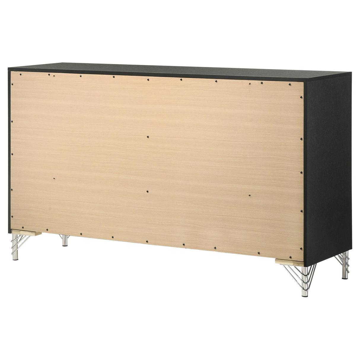 Lucia Black 6-drawer Dresser Cabinet by Coaster at Eve Furniture