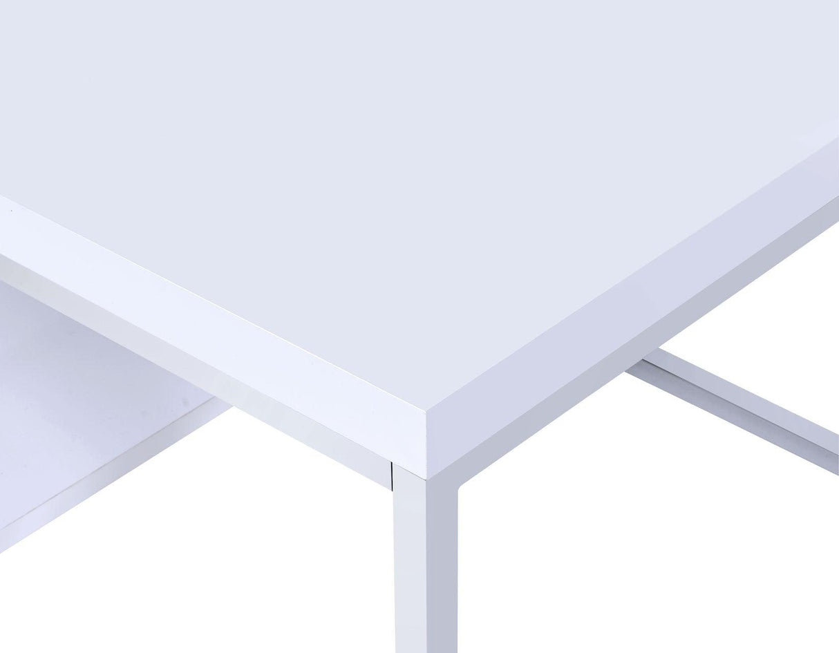 Lucia White 3-Piece Set (Cocktail & 2 End Tables) by Steve Silver at Eve Furniture
