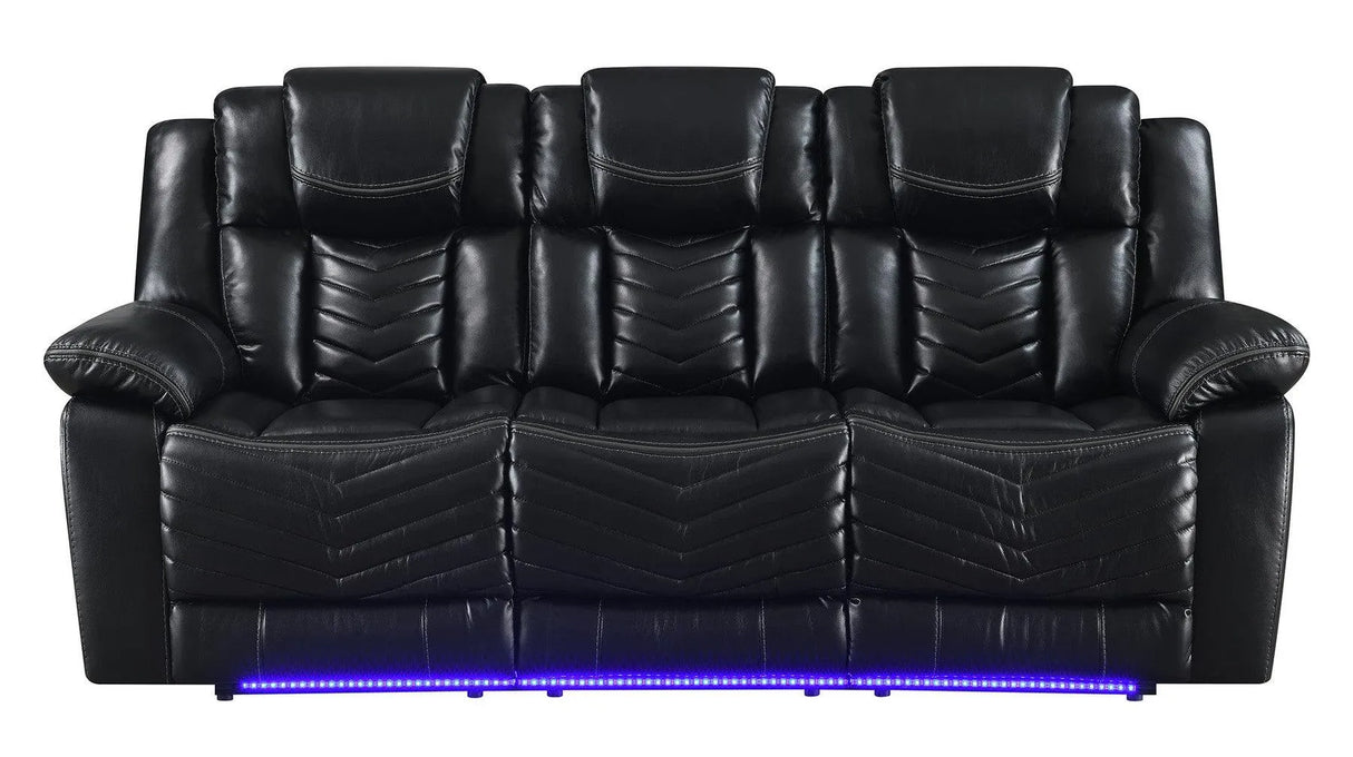 Lucky Charm Black Reclining Living Room Set by New Era Innovations at Eve Furniture