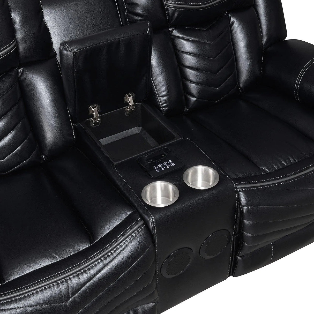 Lucky Charm Black Reclining Living Room Set by New Era Innovations at Eve Furniture