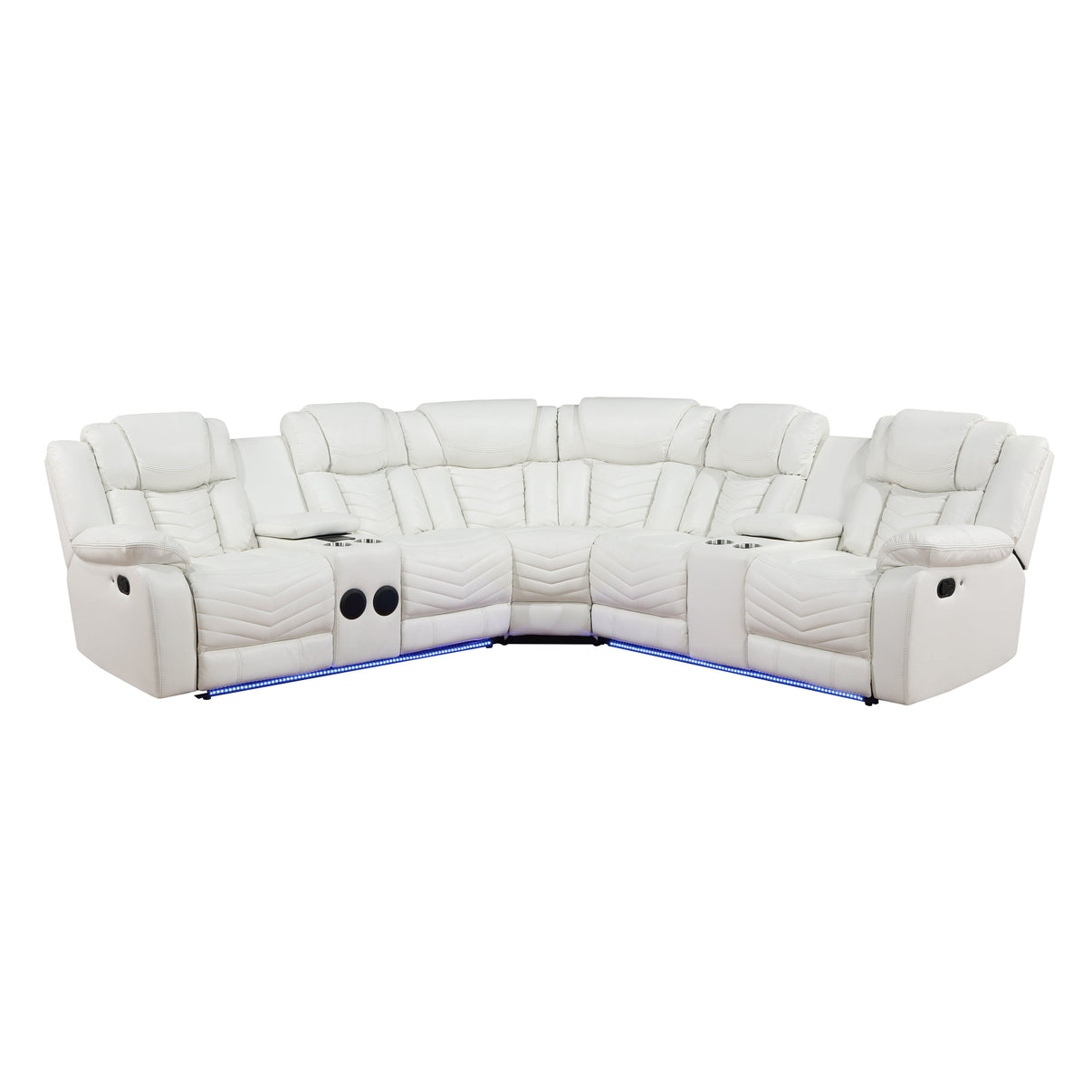 Lucky Charm White Sectional by New Era Innovations at Eve Furniture