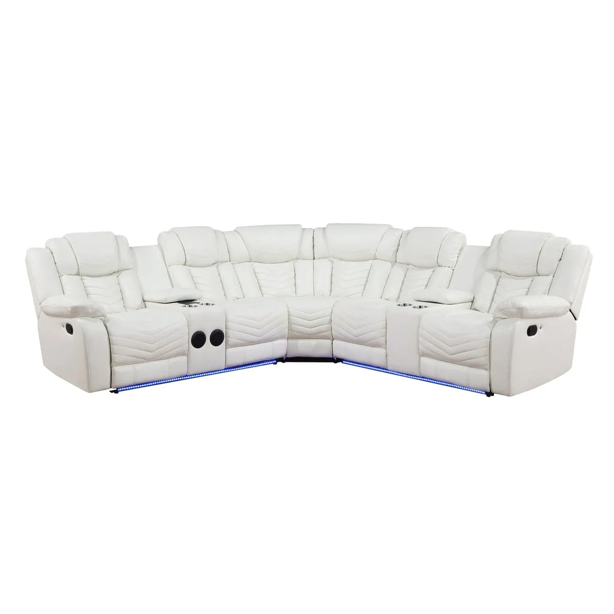 Lucky Charm White Sectional by New Era Innovations at Eve Furniture