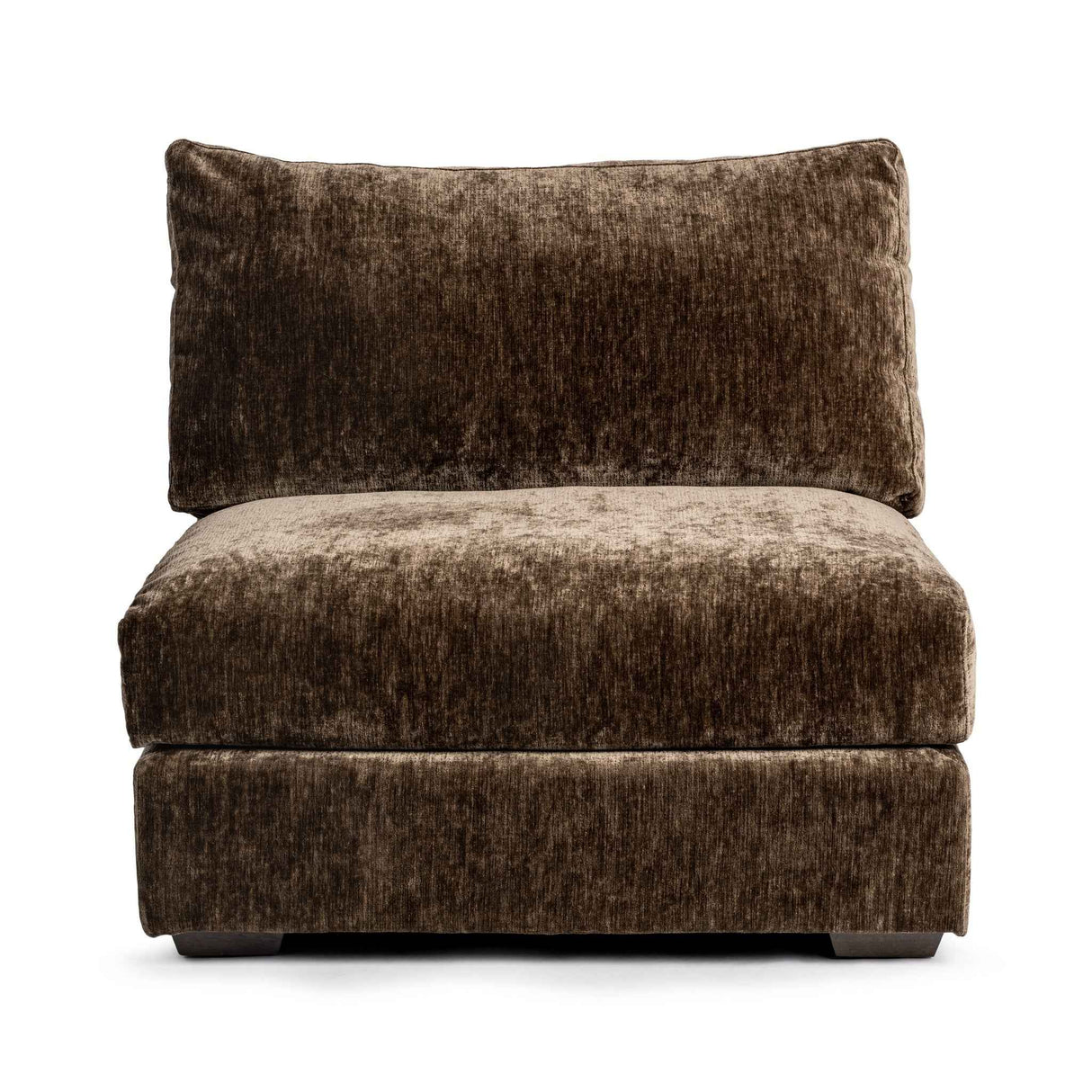 Ludwig Mossed Brown Armless Chair by Classic Home at Eve Furniture
