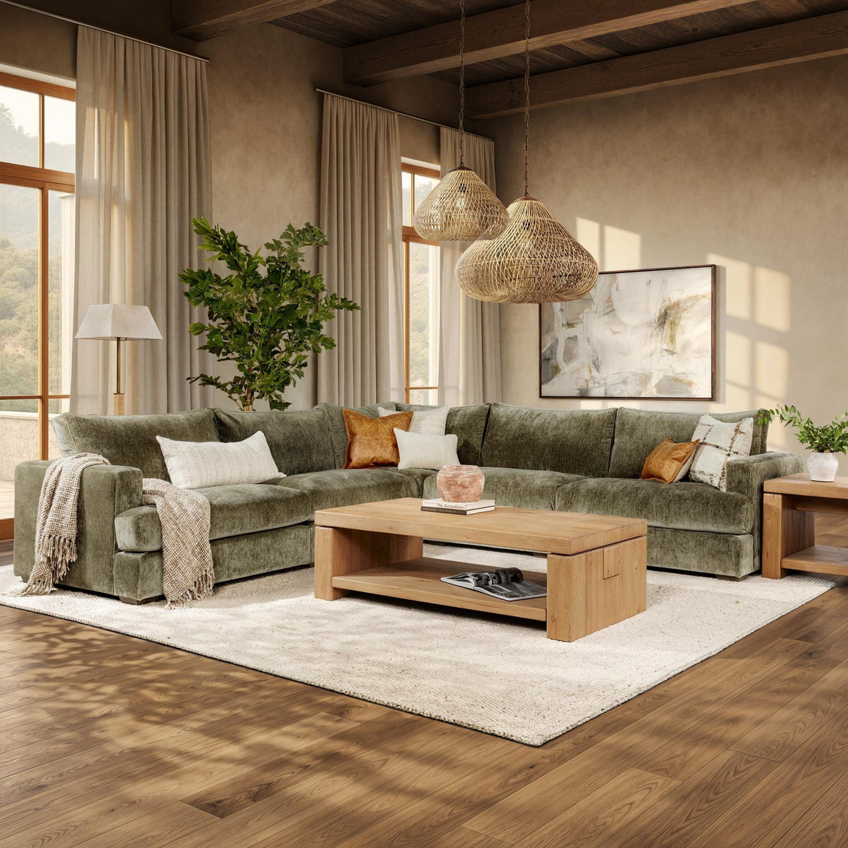 Ludwig Willow Drift 5 Piece Sectional by Classic Home at Eve Furniture