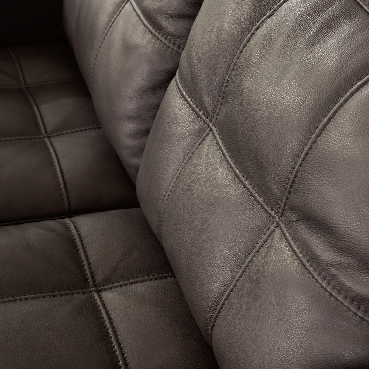 Luigi Thunder Leather Sofa by Ashley at Eve Furniture