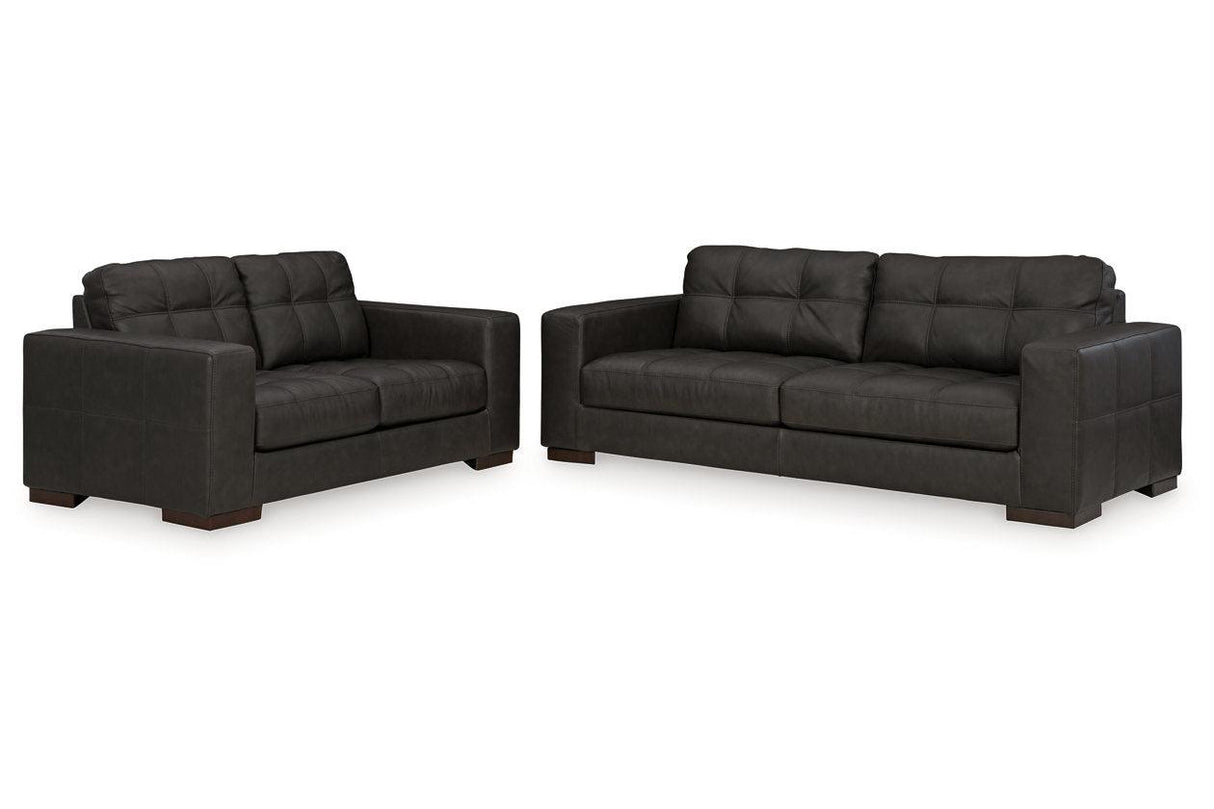Luigi Thunder Sofa and Loveseat by Ashley at Eve Furniture