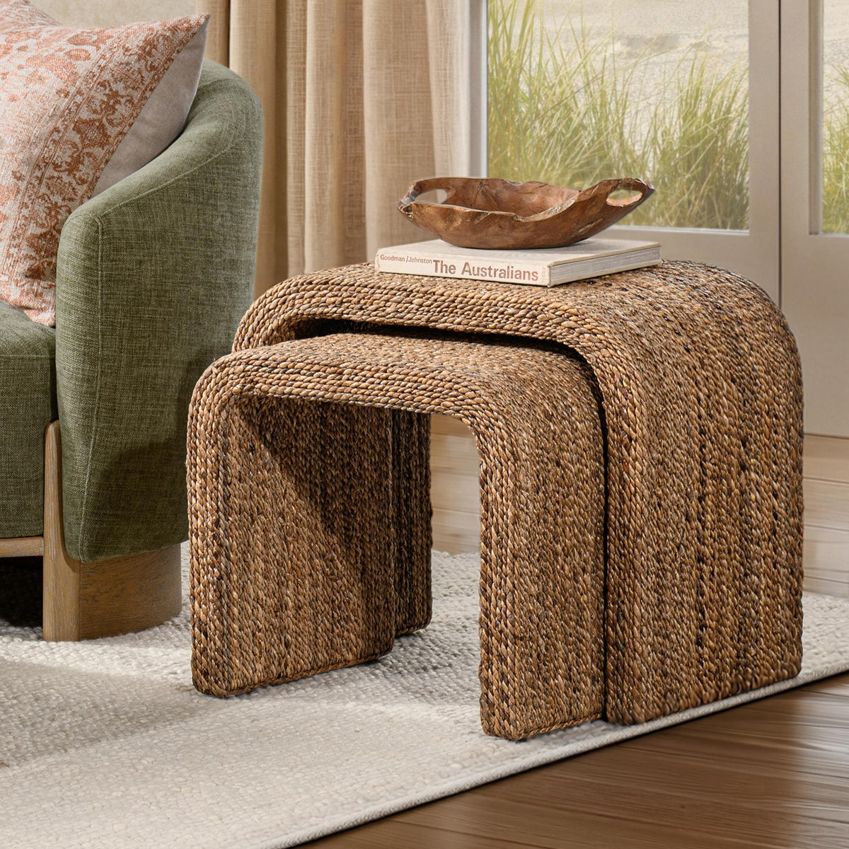 Luma Nesting Tables Set of 2 by Classic Home at Eve Furniture