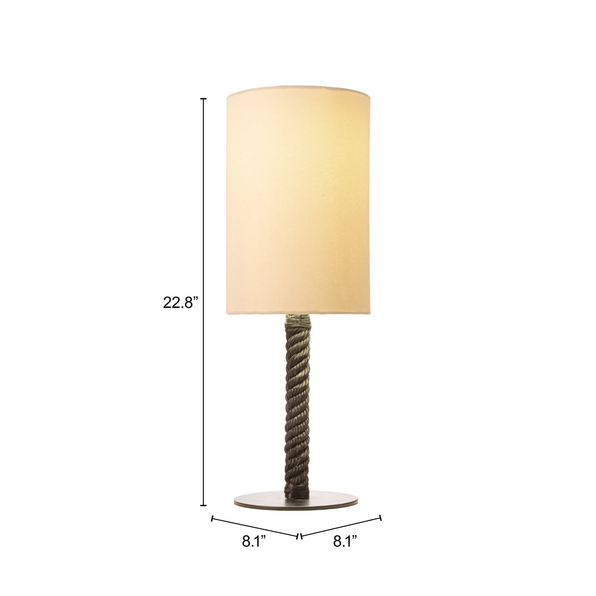Lumaris Black Solar Table Lamp by Zuomod at Eve Furniture