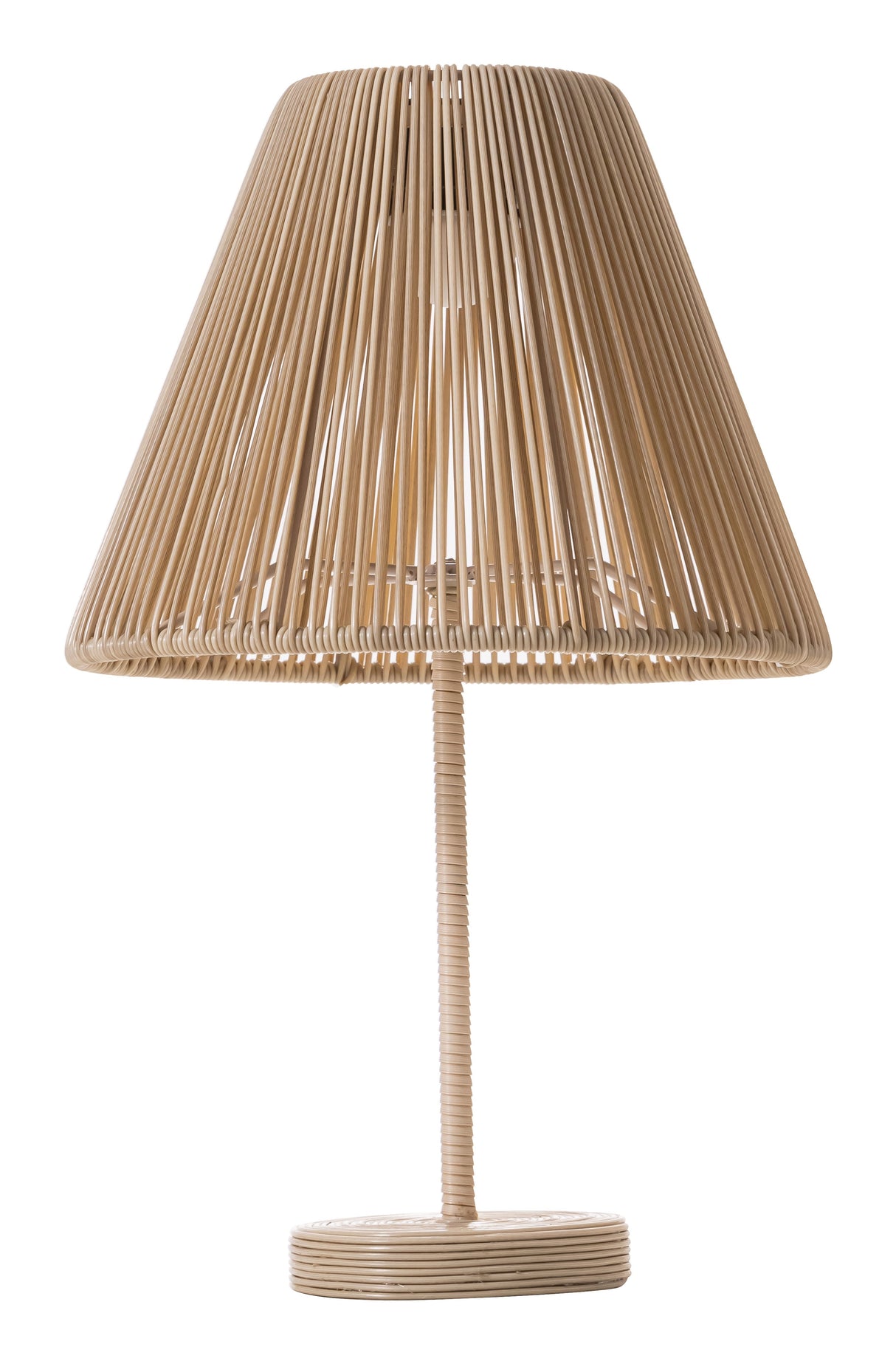 Lumika Beige Solar Table Lamp by Zuomod at Eve Furniture