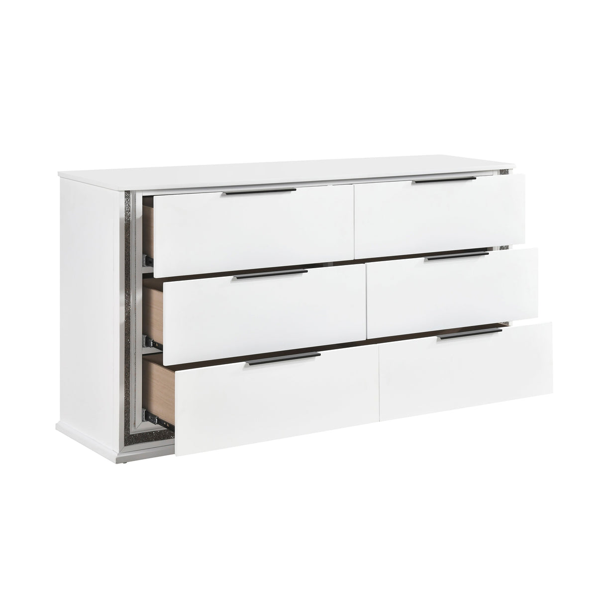 Lumin Pearl White Dresser by Homelegance at Eve Furniture
