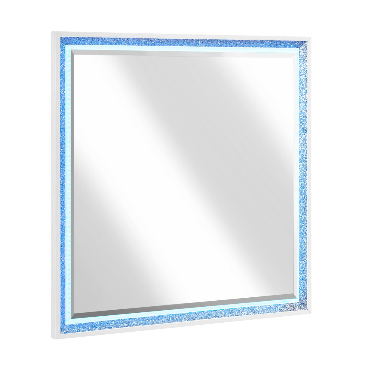Lumin Pearl White Mirror by Homelegance at Eve Furniture