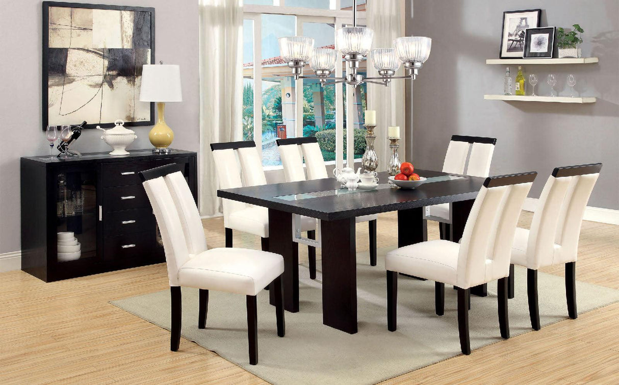 Luminar Black Dining Table by Furniture of America at Eve Furniture