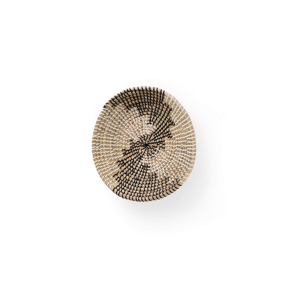 Luna Light Brown Seagrass Round Wall Hanging Plate by Mercana at Eve Furniture