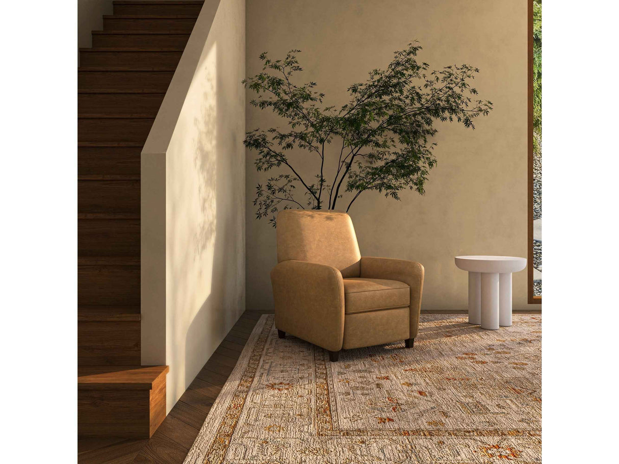 Luna Tan Leather Recliner Chair by Moe's Home at Eve Furniture