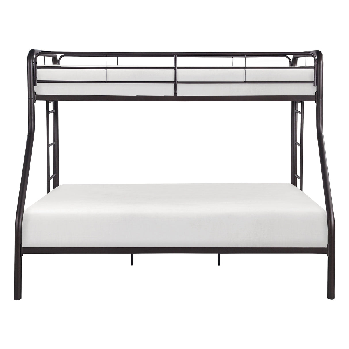 Lunar Dark Bronze Metal Twin/Full Bunk Bed by Homelegance at Eve Furniture
