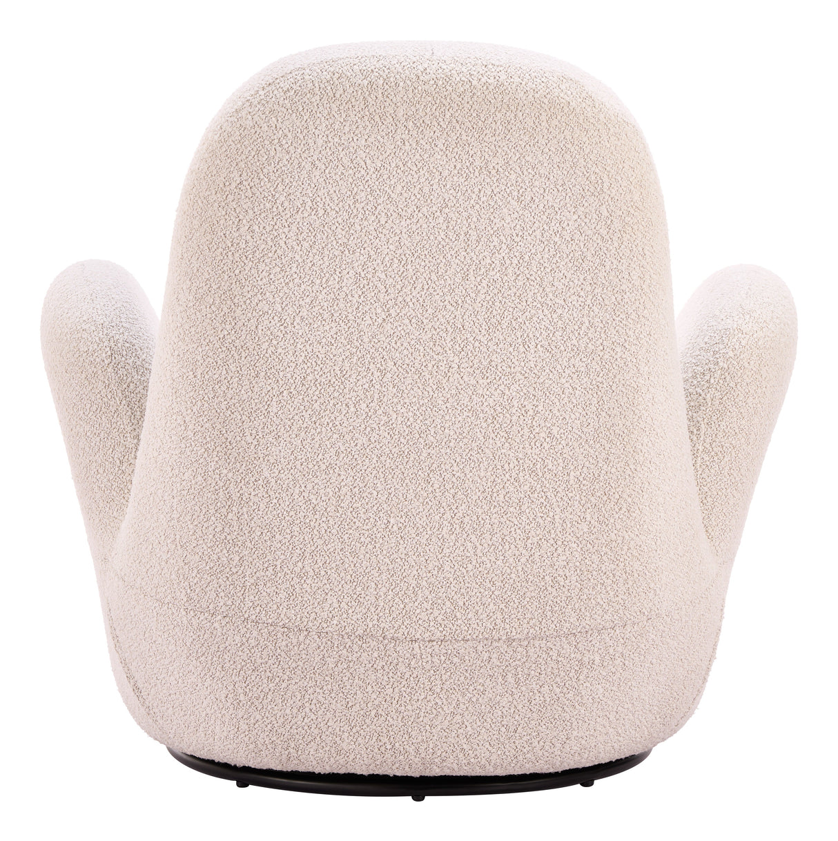 Lunet Ivory Swivel Chair by Zuomod at Eve Furniture