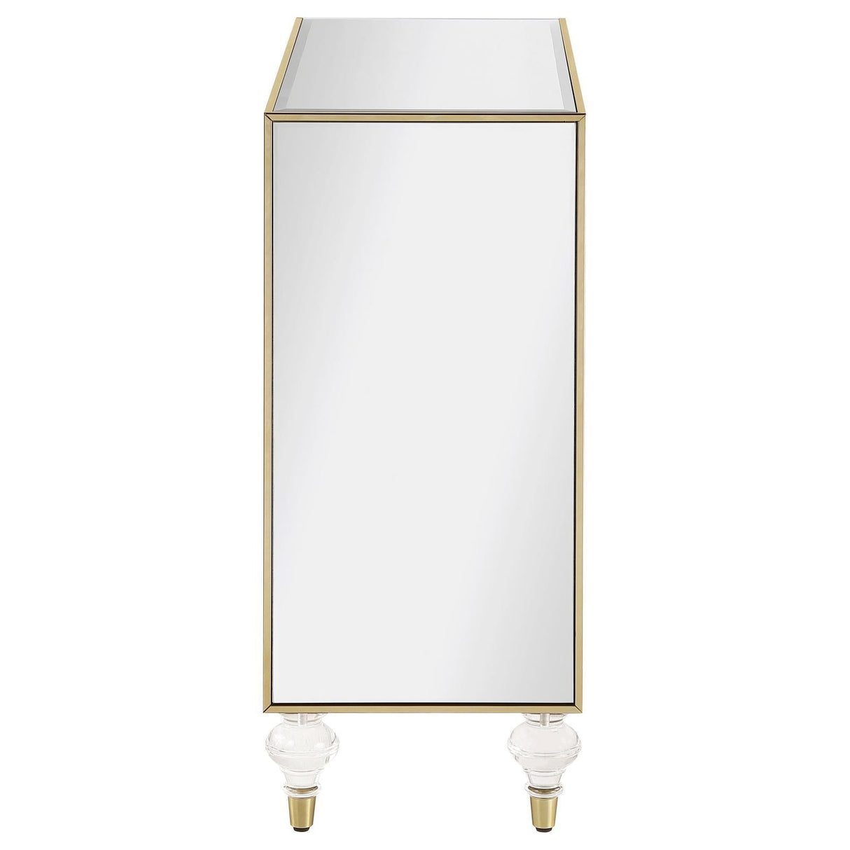 Lupin Mirror/Champagne 2-Door Accent Cabinet by Coaster at Eve Furniture