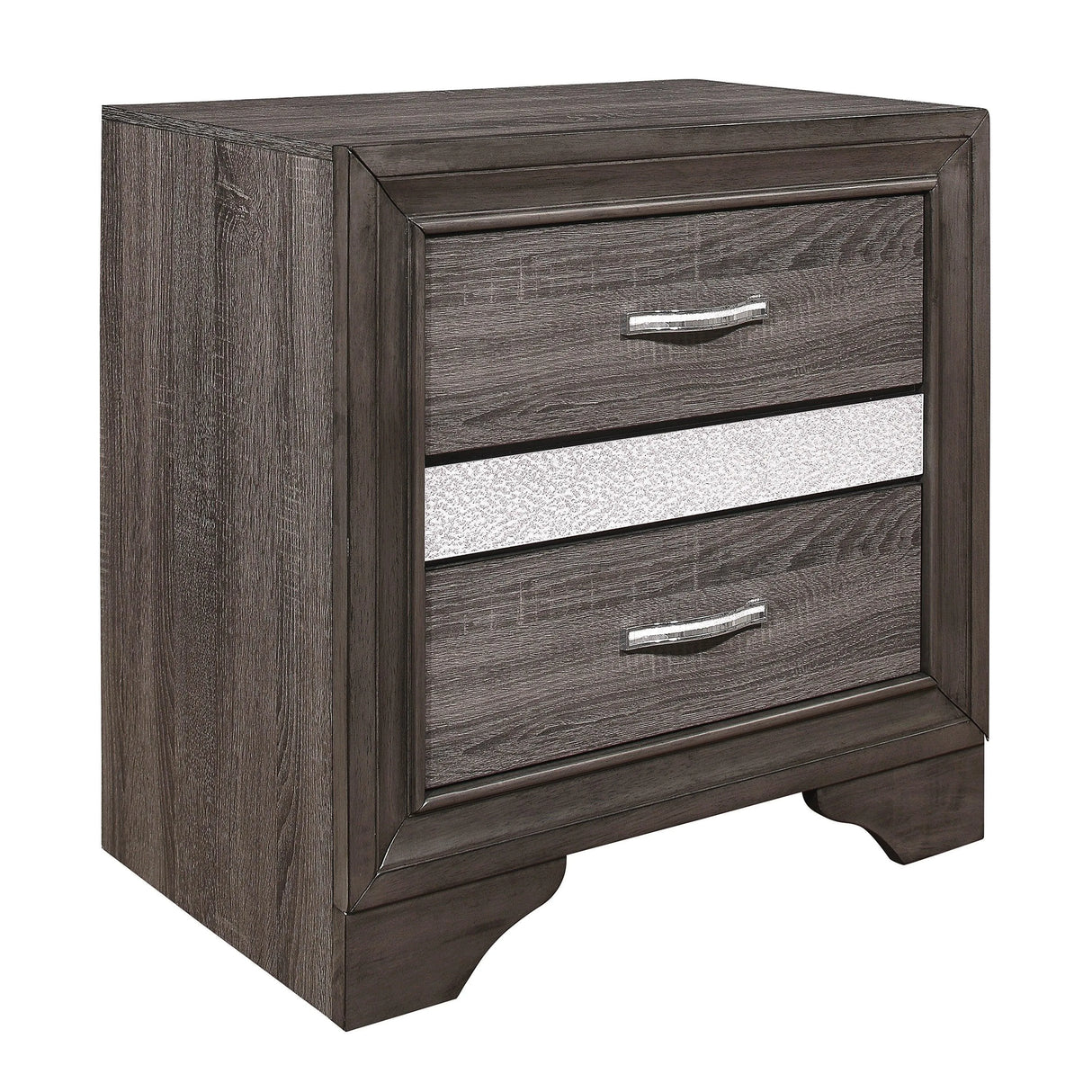 Luster Gray Upholstered Storage Platform Bedroom Set by Homelegance at Eve Furniture