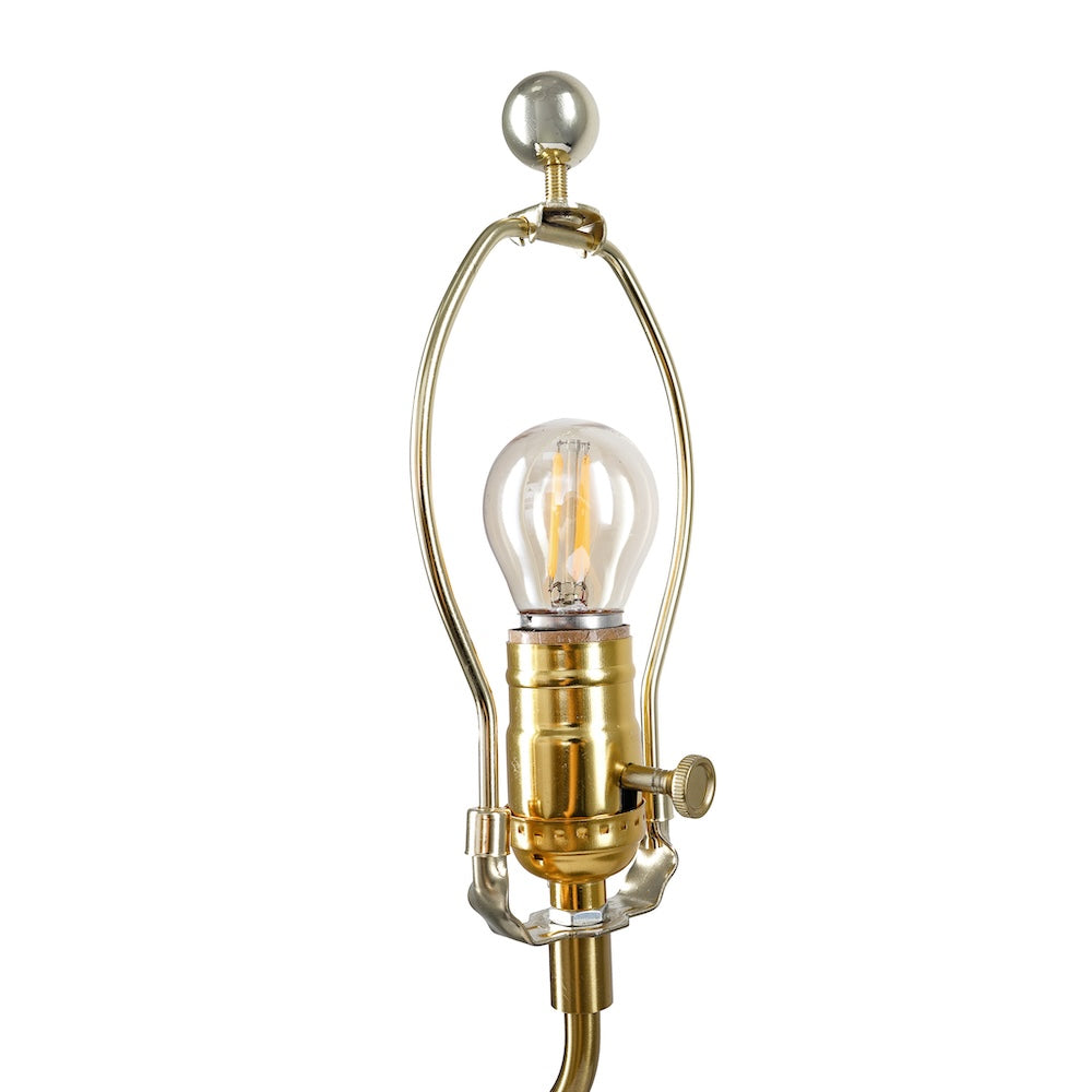 Lustrous Table Lamp - Black outer and Gold inner by Ashcroft Furniture at Eve Furniture