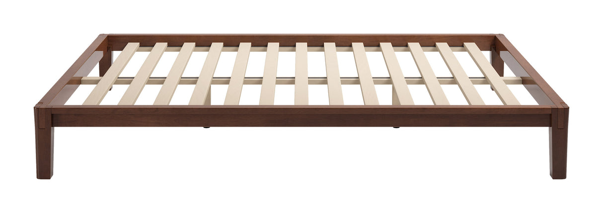 Luum Walnut Queen Platform Bed Frame by Zuomod at Eve Furniture
