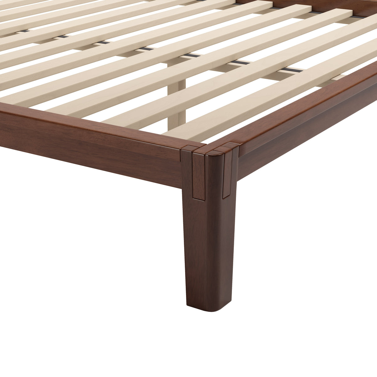 Luum Walnut Queen Platform Bed Frame by Zuomod at Eve Furniture
