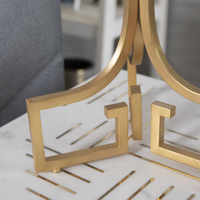 Lux Gold/Brass Table Lamp by Crestview at Eve Furniture