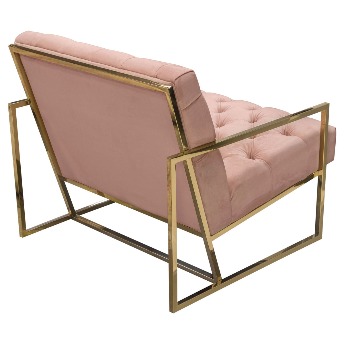 Luxe Blush Pink Accent Chair by Diamond Sofa at Eve Furniture