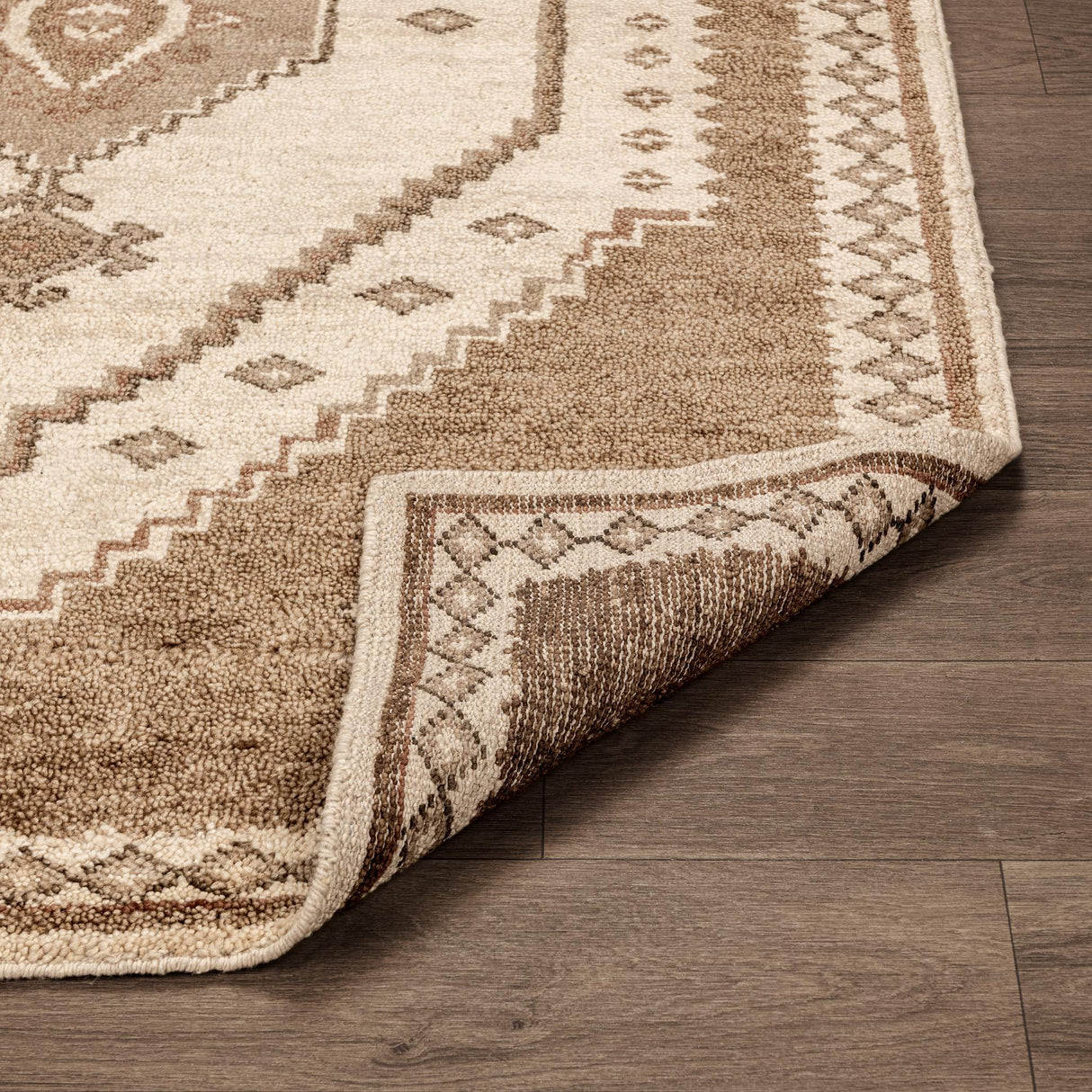 Luxor Brown Hand Knotted Rug by Classic Home at Eve Furniture