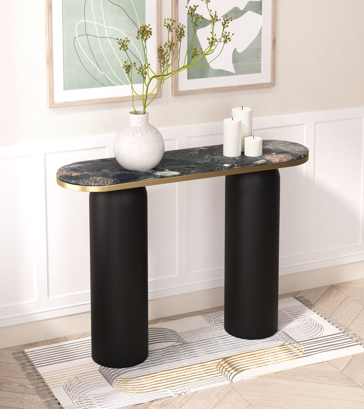 Luxor Multicolor Console Table by Zuomod at Eve Furniture