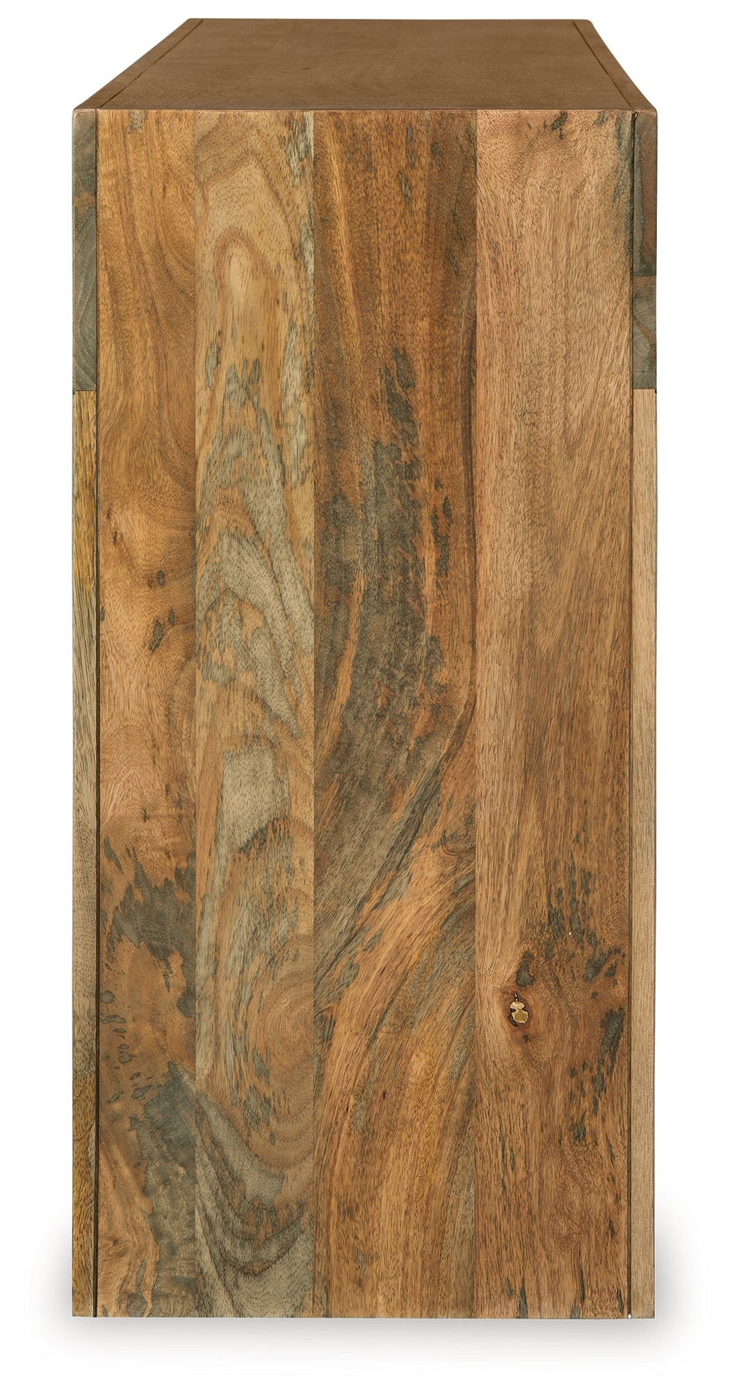 Luzmanacy Natural Brown Console Sofa Table by ASHLEY FURNITURE at Eve Furniture