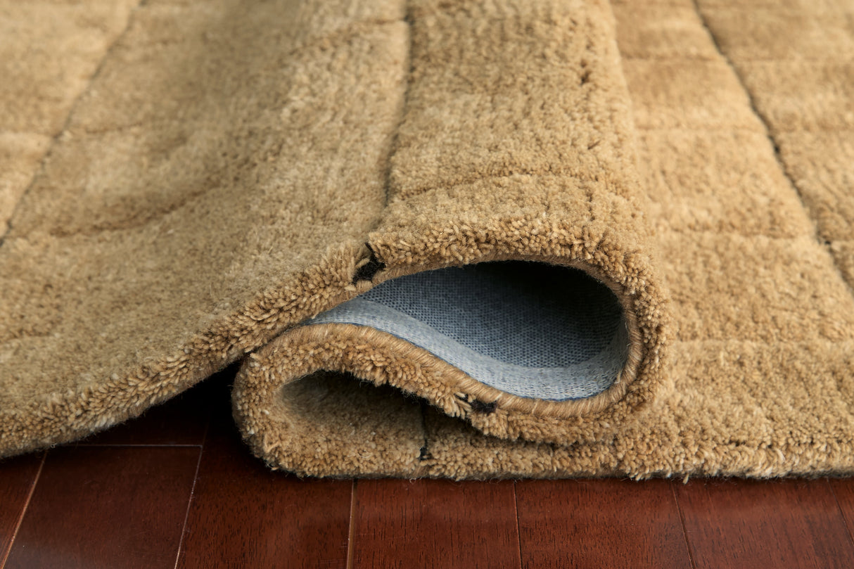 Luzmont Golden Brown Large Rug by Ashley at Eve Furniture