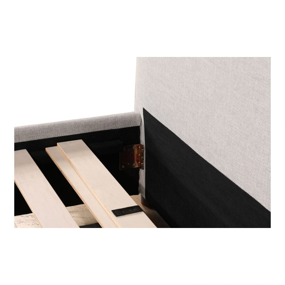 Luzon Bed - Light Grey by Moe's Home at Eve Furniture