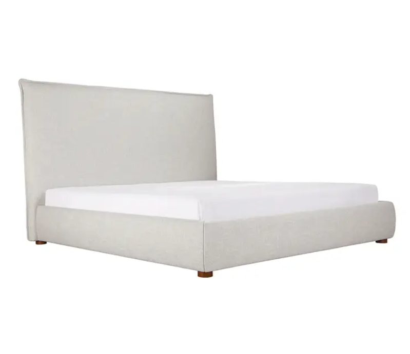 Luzon Bed - Tall HB - Light Grey by Moe's Home at Eve Furniture