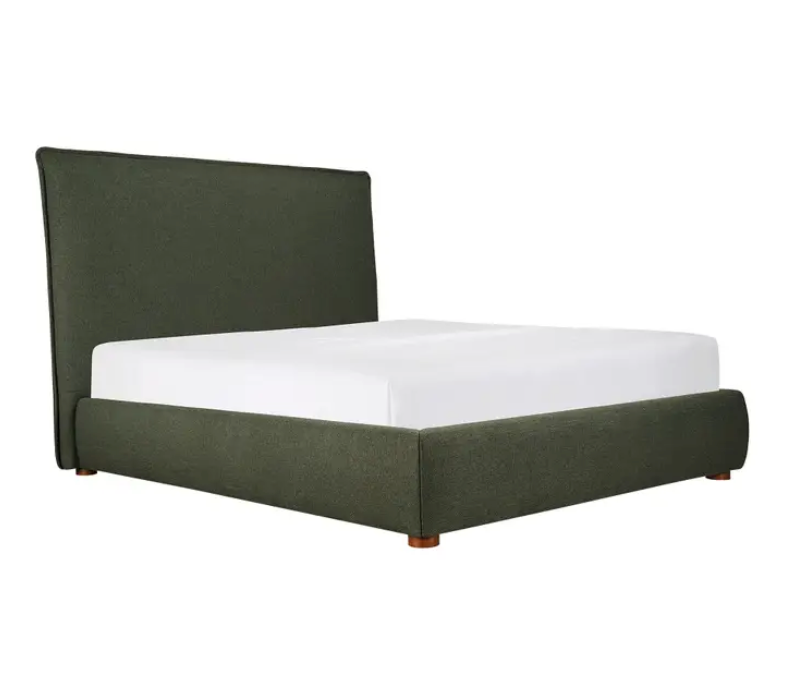 Luzon Bed - Tall HeadBoard - Deep Forest by Moe's Home at Eve Furniture