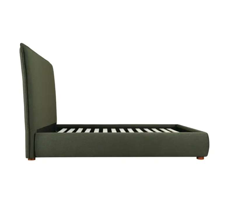 Luzon Bed - Tall HeadBoard - Deep Forest by Moe's Home at Eve Furniture
