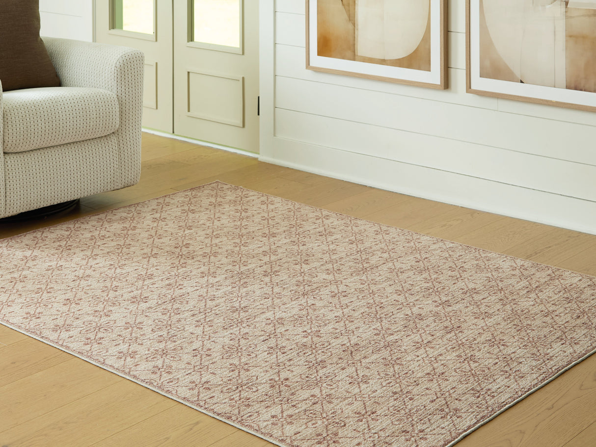 Lyamford Beige/Gray/Brown Medium Rug by Ashley at Eve Furniture