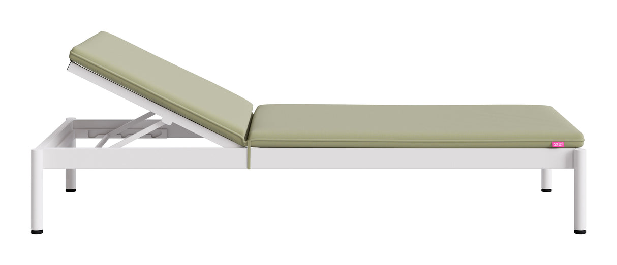 Lychee Green Outdoor Chaise Lounge by Zuomod at Eve Furniture