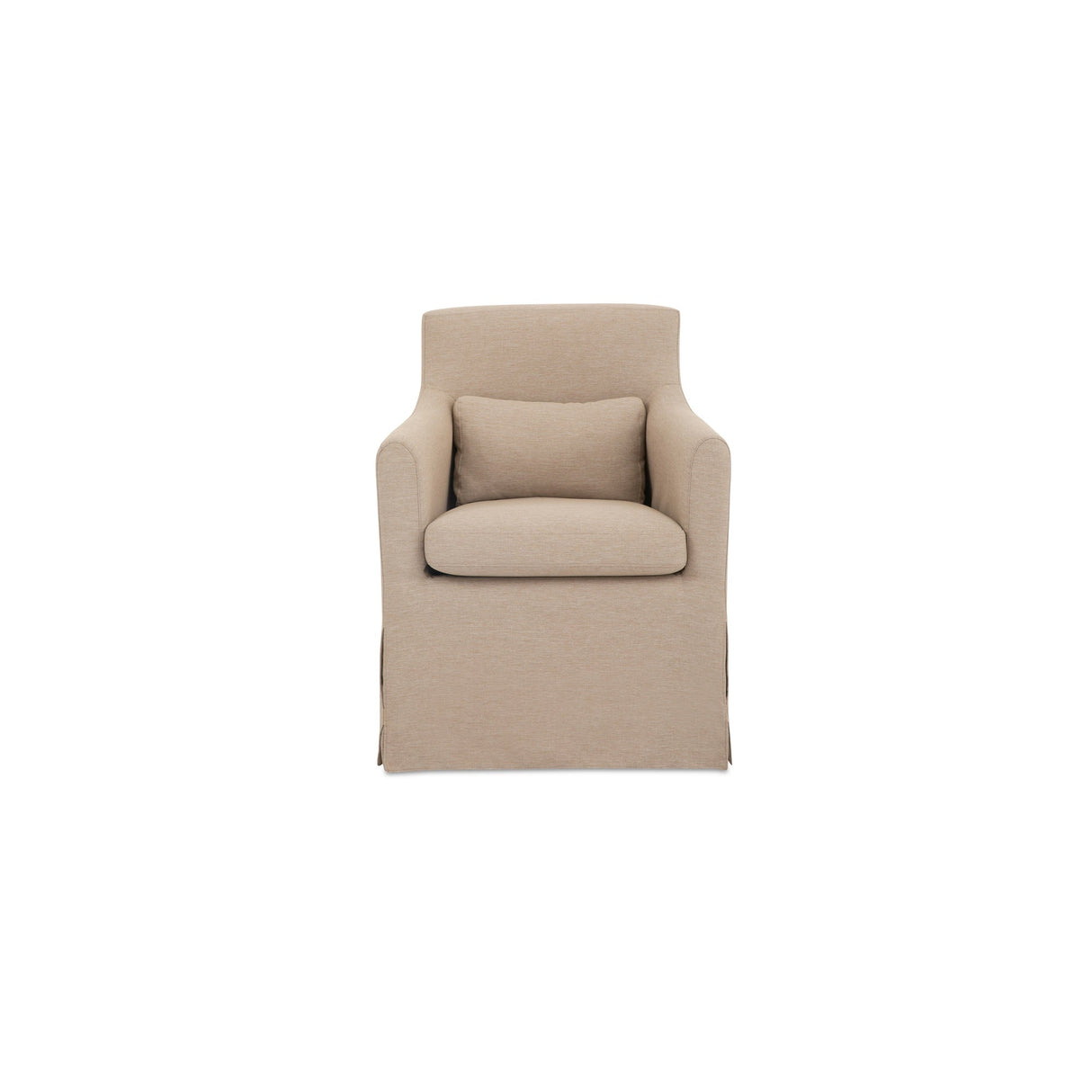 Lydia Light Brown Outdoor Slipcover Dining Chair by MOES at Eve Furniture