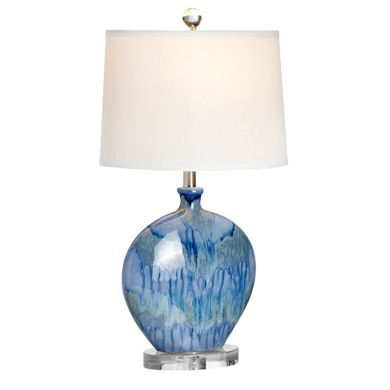 Lyle Blue Table Lamp (Set of 2) by Crestview at Eve Furniture