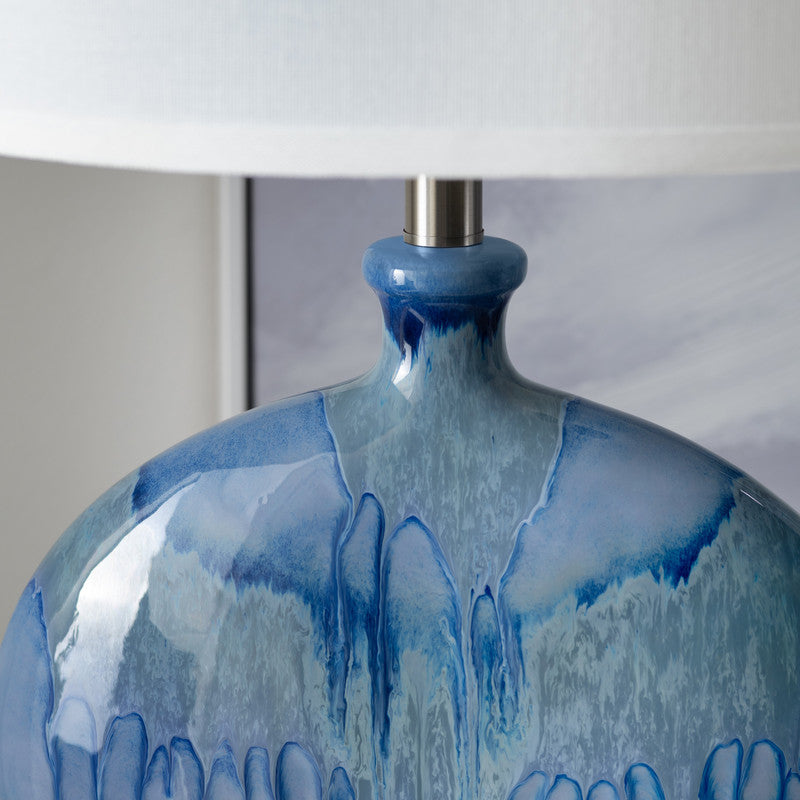 Lyle Blue Table Lamp (Set of 2) by Crestview at Eve Furniture