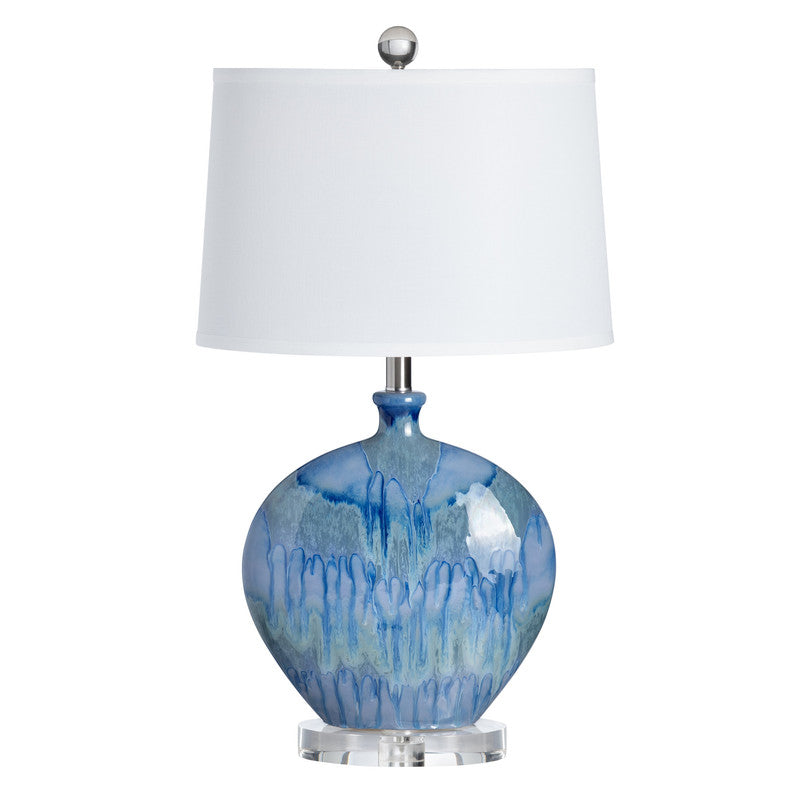 Lyle Blue Table Lamp (Set of 2) by Crestview at Eve Furniture