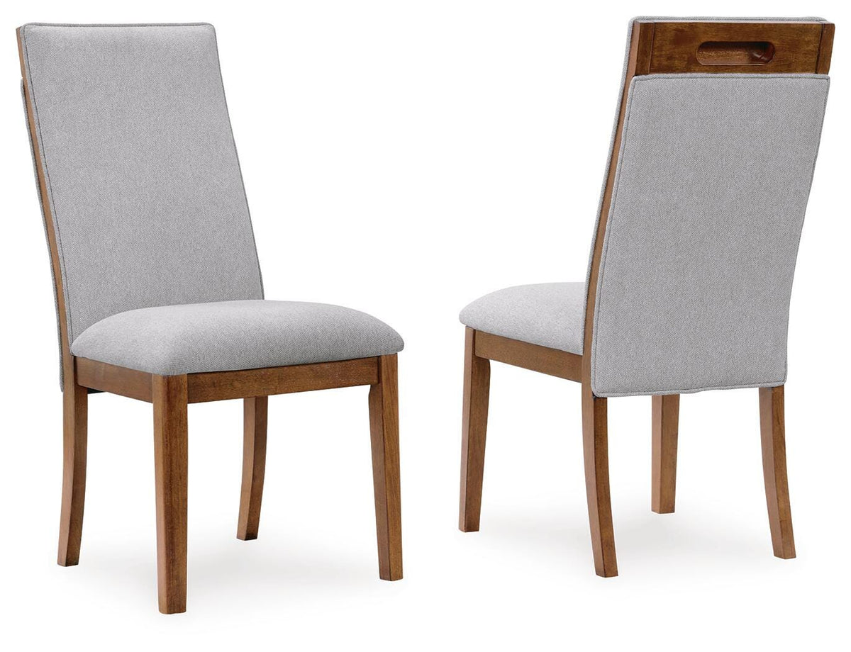 Lyncott Beige/Brown Dining Chair, Set of 2 by Ashley at Eve Furniture