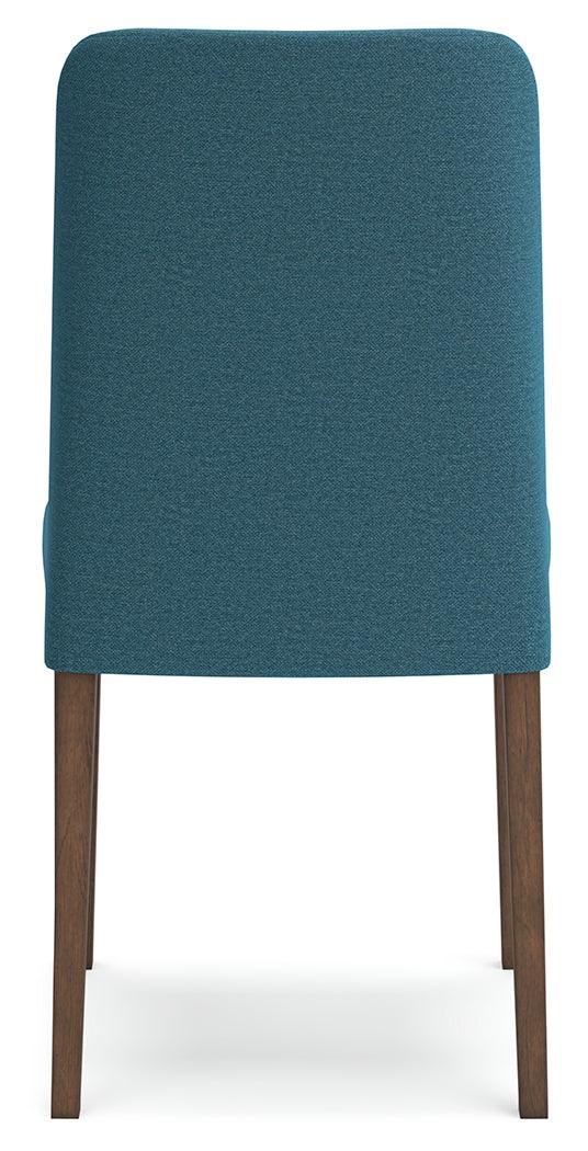 Lyncott Blue/Brown Dining Chair, Set of 2 by Ashley at Eve Furniture